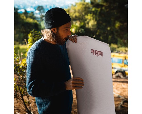 Туристичний килимок Naturehike Самонадувний одномісний NH20DZ002 60 мм бежевий (6927595795248)