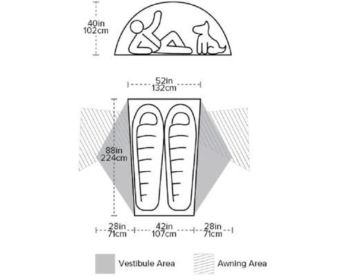 Намет Big Agnes Copper Spur HV UL2 orange (021.0060)