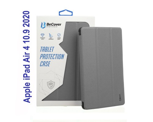Чохол до планшета BeCover Tri Fold Soft TPU Silicone Apple iPad Air 4 10.9 2020/2021 Gray (706872) (706872)