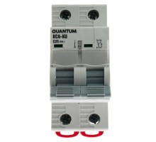 Автоматичний вимикач Quantum 2п С 25А MCB 6kA (8904 / KC6-K/ C/2P/25A-6k)