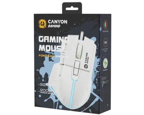 Мишка Canyon Fortnax GM-636 RGB USB White (CND-SGM636W)