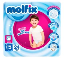 Підгузки Molfix Трусики 5 junior 12-17 кг 24 шт (8690536842636)