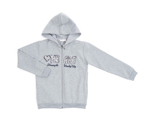 Спортивний костюм дитячий Breeze з пайетками (14631-134G-gray)