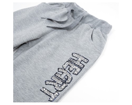 Спортивний костюм дитячий Breeze з пайетками (14631-134G-gray)