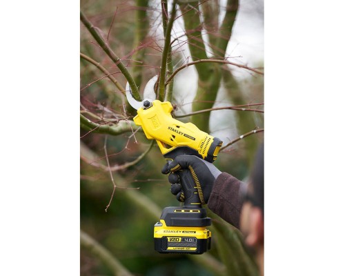 Секатор Stanley FATMAX акумуляторний, 18 В, Li-Ion 4Ah, до 32 мм, 4 кг (SFMCPP32M1)