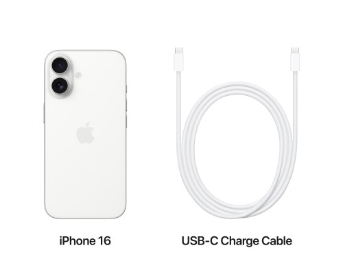 Мобільний телефон Apple iPhone 16 128GB White (MYE93)