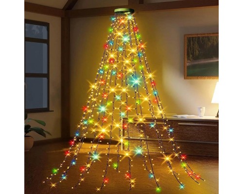 Гірлянда ColorWay Каскад LED 126 9 x 1.5 м 8 функцій різнокольорова USB (CW-G-126L91CUMC)