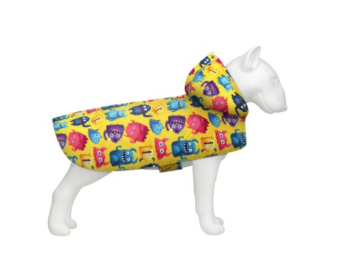 Дощовик для тварин WAUDOG Clothes Накидка з капюшоном Мохнаті монстри XL (359-4050)