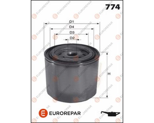 Фільтр масляний EUROREPAR 1637768080