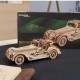 Конструктор Ugears механічний 3D Спорткар Спритна миша (70202)