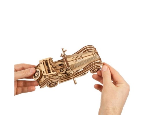 Конструктор Ugears механічний 3D Спорткар Спритна миша (70202)