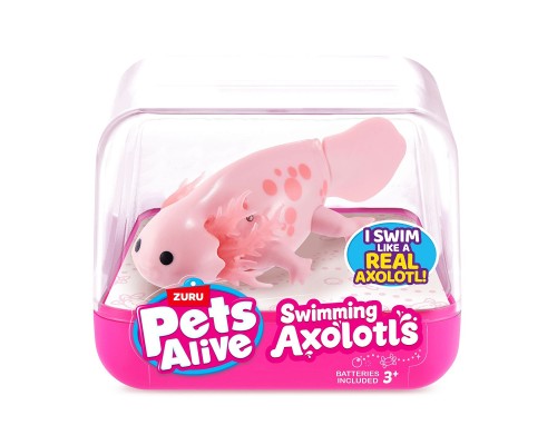 Інтерактивна іграшка Pets & Robo Alive S1 Аксолотль (рожевий) (9556A)