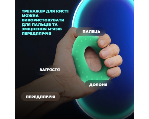Еспандер PowerPlay PP-4338 Hand Grip Medium 20 кг Зелений (PP_4338_Green_20kg)
