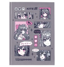 Щоденник шкільний Kite Anime, тверда обкладинка (K25-262-3)