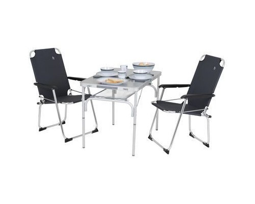 Туристичний стіл Bo-Camp Premium 90x60 cm Grey (1404402) (DAS303276)