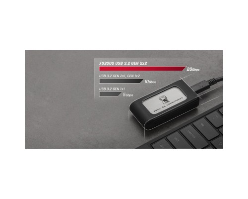 Накопичувач SSD USB Type-C 1TB XS2000 Kingston (SXS2000/1000GA)