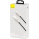 Дата кабель USB 2.0 AM to USB-C 1.0m Cafule Metal 66W black Baseus (CAKF000101)