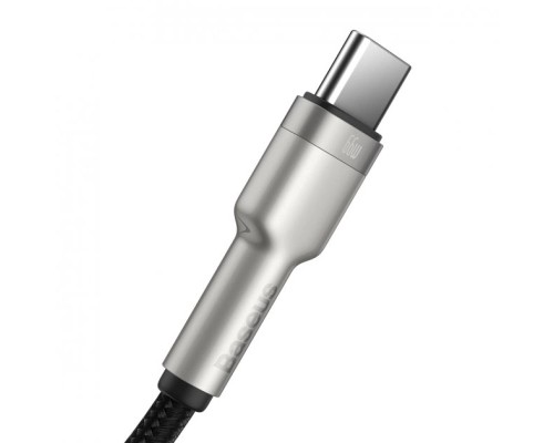 Дата кабель USB 2.0 AM to USB-C 1.0m Cafule Metal 66W black Baseus (CAKF000101)