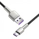 Дата кабель USB 2.0 AM to USB-C 1.0m Cafule Metal 66W black Baseus (CAKF000101)