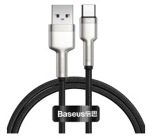 Дата кабель USB 2.0 AM to USB-C 1.0m Cafule Metal 66W black Baseus (CAKF000101)