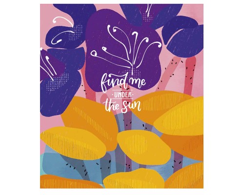 Зошит Школярик Find me under the sun 80 аркушів клітинка (080-3129K)