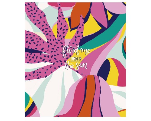 Зошит Школярик Find me under the sun 80 аркушів клітинка (080-3129K)