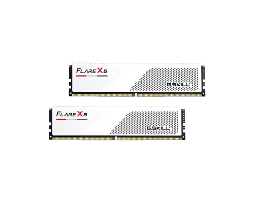 Модуль пам'яті для комп'ютера DDR5 32GB (2x16GB) 6400 MHz Flare X5 Matte White G.Skill (F5-6400J3240G16GX2-FX5W)
