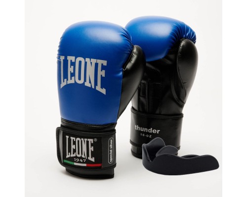 Боксерські рукавички Leone GN383 Thunder Blue 8 унцій (GN383_Blue_8oz)