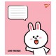 Зошит Yes Line Friends Stylish А5 18 аркушів клітинка (767648)