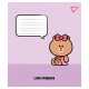Зошит Yes Line Friends Stylish А5 18 аркушів клітинка (767648)