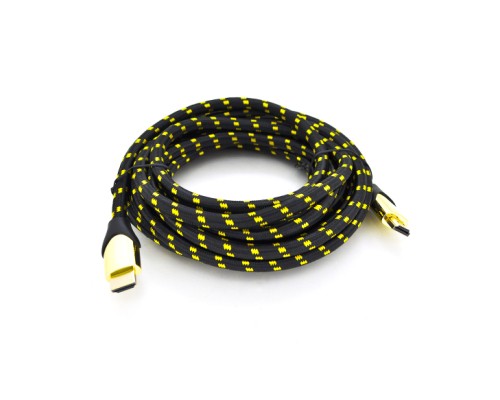 Кабель мультимедійний HDMI M to HDMI M 1.5m V2.1 8K60Hz 4K120Hz black/gold Ritar (YT-HDMI(M)/(M)V2.1-1.5m/19948)