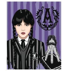 Картина по номерам Santi Wednesday Gothic duo 40х50 см, алмазна мозаїка (954993)