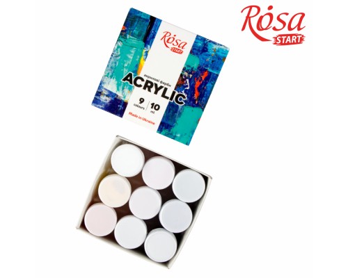 Акрилові фарби Rosa START COLOR 9 x10мл (4823098530992)