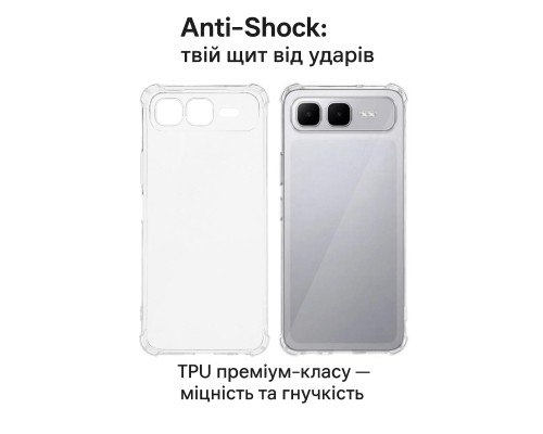Чохол до мобільного телефона BeCover Anti-Shock Infinix Smart 10 Plus (X6725B) Clear (713801)