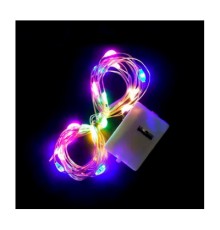Гірлянда Voltronic Mix Color 20 LED, 1 режим, 3 м, прозора, 3*АА (Garl-20LED-3m-Mix)
