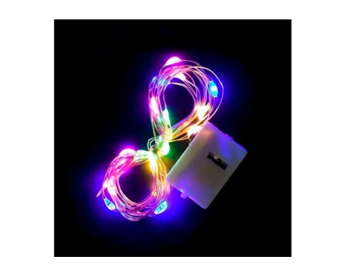 Гірлянда Voltronic Mix Color 20 LED, 1 режим, 3 м, прозора, 3*АА (Garl-20LED-3m-Mix)