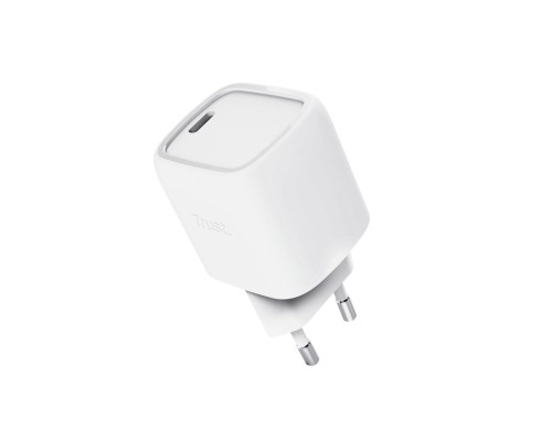 Зарядний пристрій Trust USB-C PD30W GaN white (25520_TRUST)