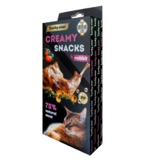 Ласощі для котів Lucky Star Лагідне пюре з м'яса кролика у стіках 10 г (4820281500527)