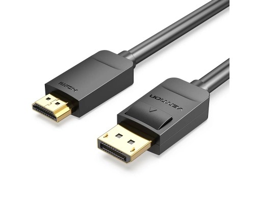 Кабель мультимедійний DP to HDMI Cable 1.5M Black VENTION (HADBG)