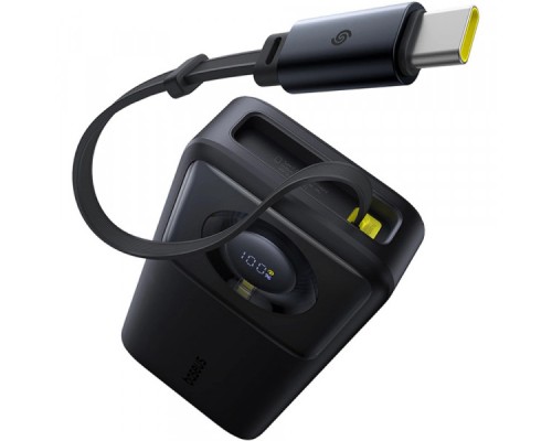 Батарея універсальна Baseus 20000mAh Free2Pull 65W PD, built-in USB-C cable, Black (P10073700123-00)