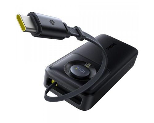 Батарея універсальна Baseus 20000mAh Free2Pull 65W PD, built-in USB-C cable, Black (P10073700123-00)