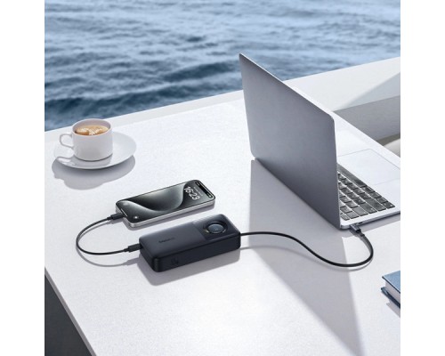 Батарея універсальна Baseus 20000mAh Free2Pull 65W PD, built-in USB-C cable, Black (P10073700123-00)