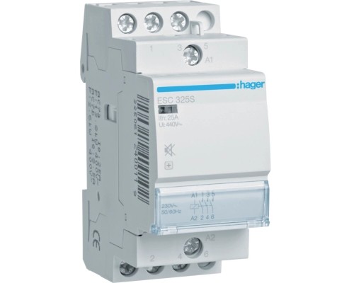 Автоматичний вимикач Hager 25 A 230V 3NO (B) (ESC325S)