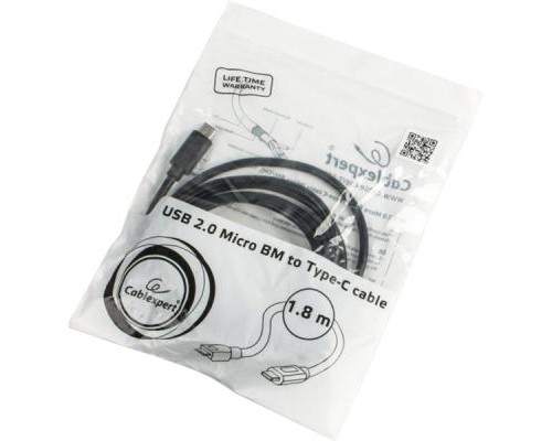 Дата кабель USB 2.0 Type-C to Micro 5P 1.0m Cablexpert (CCP-USB2-mBMCM-6) Дата кабель USB 2.0 Type-C to Micro 5P 1.0m Cablexpert (CCP-USB2-mBMCM-6)