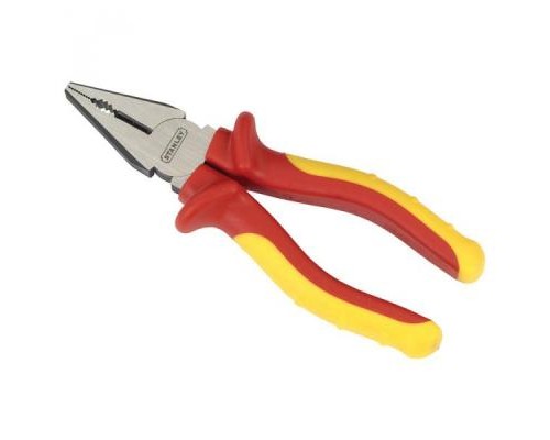 Плоскогубці Stanley MaxSteel VDE 1000V электрика, L=175мм. (0-84-001)