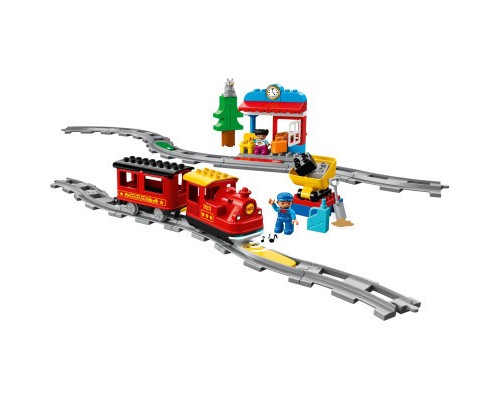 Конструктор LEGO DUPLO Потяг на паровій тязі 59 деталей (10874)