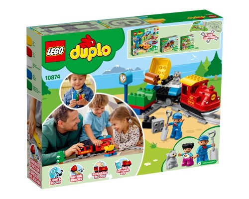 Конструктор LEGO DUPLO Потяг на паровій тязі 59 деталей (10874)