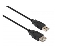 Дата кабель USB 2.0 AM/AF 1.8m Vinga (VCPUSBAMAF1.8BK)