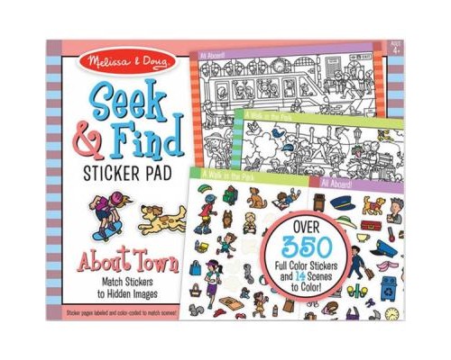 Набір для творчості Melissa&Doug Знайди і наклей наклейку Навколо міста (MD30150)