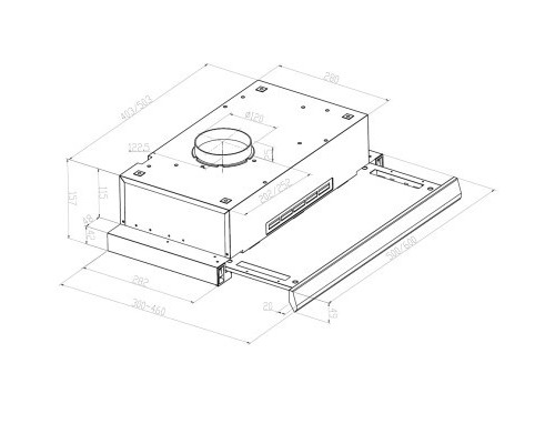 Витяжка кухонна Pyramida TLX1-60 WH